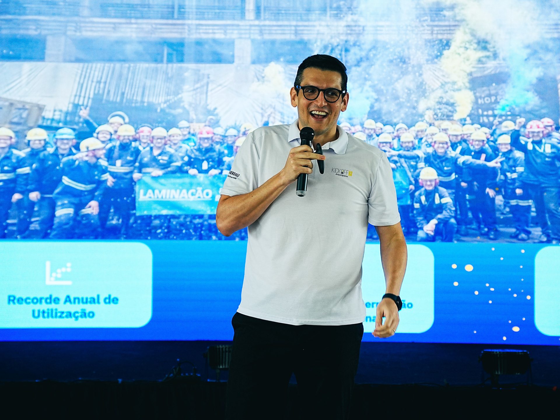 Bastidores do Kick-off Gerdau 2026: como funciona a cobertura de um evento corporativo de grande porte